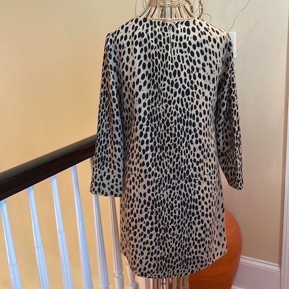 J.Crew tan dress with black spots - Picture 4 of 9